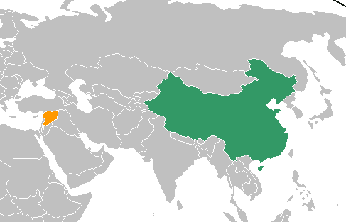 العلاقات السورية الصينية إلى أين؟ 2 China Syria Locator