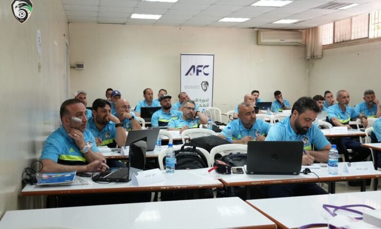 أول دورة للمحاضرين الآسيويين بكرة القدم في سورية 2 IMG 20250430 125148 904 780x470 1