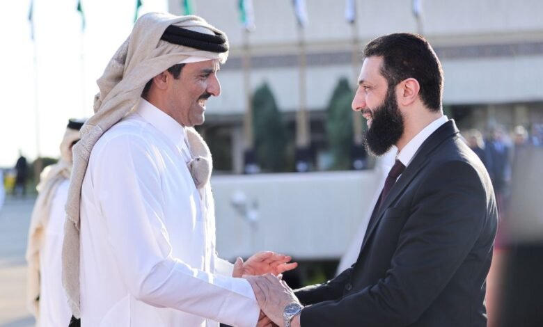 الرئيس السوري يبحث مع أمير قطر التعاون المشترك بين البلدين 2 photo 2025 01 30 19 37 08 780x470 1