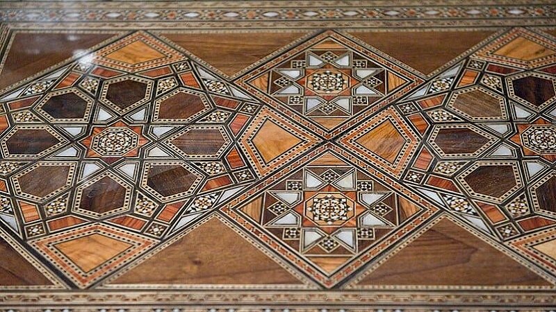 الموزاييك الدمشقي.. عراقة وأصالة الماضي   2 Damascus Private house and brocade shop 8226