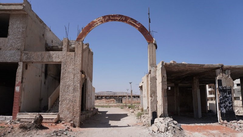 المدينة الرياضية في داريا.. شاهد على الدمار الممنهج 