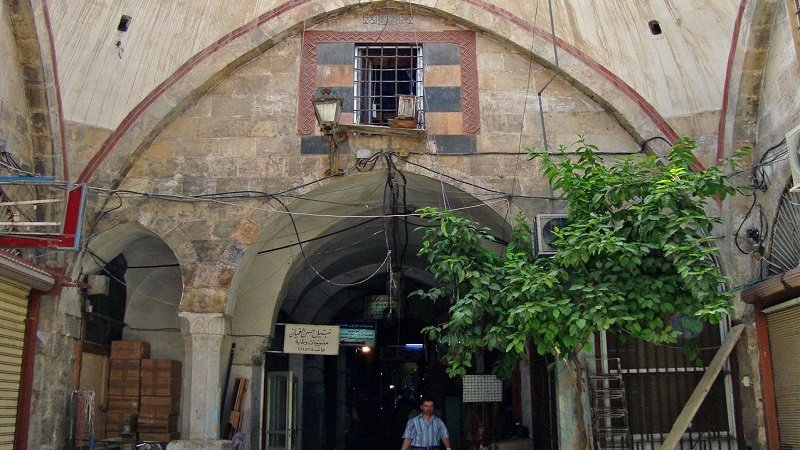 خان الجوخية “سوق الخياطين” أول خانات دمشق