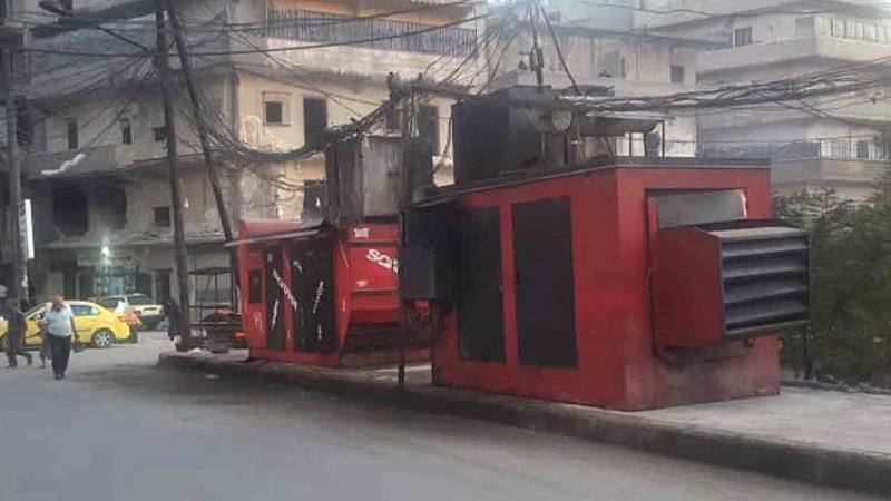 حلب بانتظار وعود الكهرباء.. لتسدل الستار على الأمبيرات! 2 مولدة في حي الميسر بمدينة حلب نورث برس