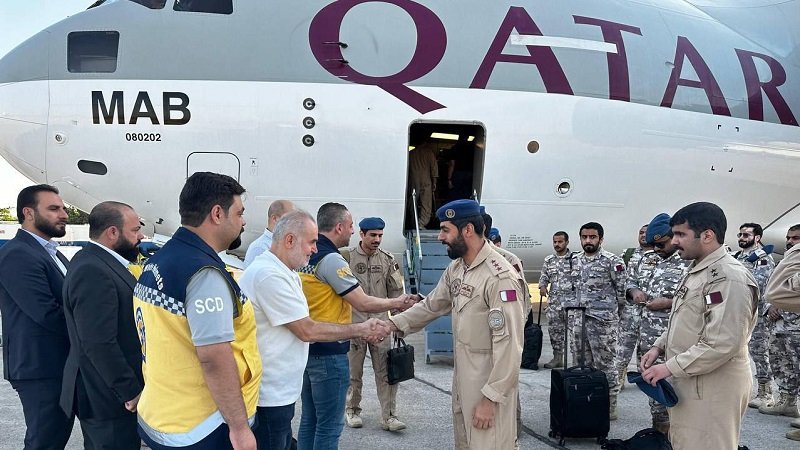 قطر ترسل مساعدات دعماً لجهود إخماد حرائق سوريا
