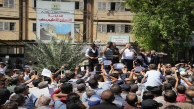 وقفة احتجاجية للقطاع التربوي في حلب 14 وقفة احتجاجية للقطاع التربوي في حلب