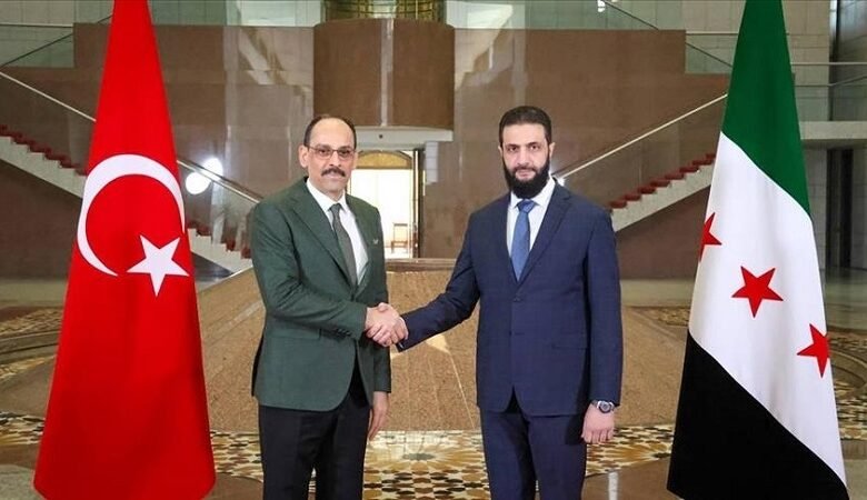 الشرع يلتقي رئيس المخابرات التركية في دمشق