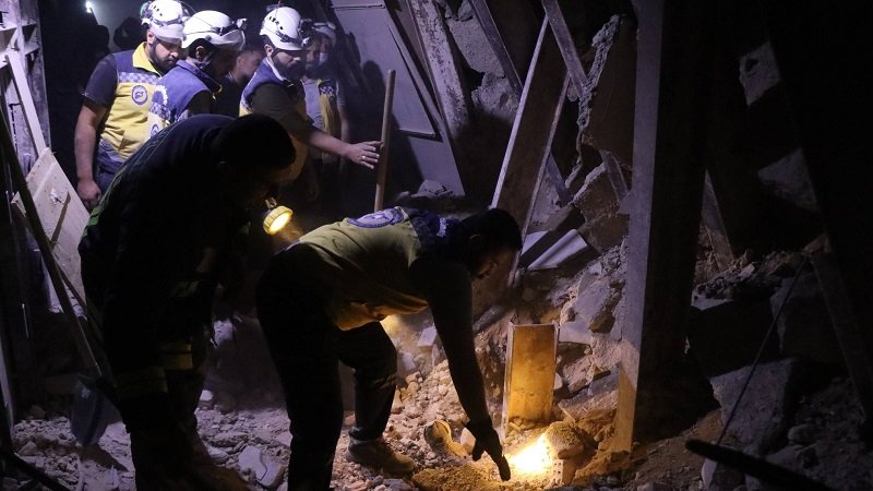 انتهاء أعمال الإنقاذ في مبنى السرايا بدمشق بمقتل 3 عمال وإصابة 5 2 1220015