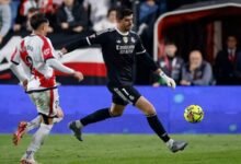 ريال مدريد يعلن إصابة كورتوا وفالفيردي
