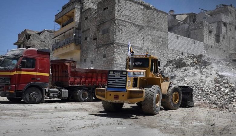 إزالة 128 ألف متر مكعب من الأنقاض من 16 حيّاً في حلب