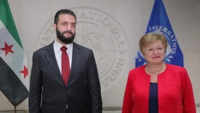 الشرع يلتقي مديرة صندوق النقد الدولي في واشنطن 14 الشرع يلتقي مديرة صندوق النقد الدولي في واشنطن