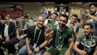 الشرع للاعبي المنتخب السوري: "شو هالهدف المرتب والحلو".. 15 الشرع للاعبي المنتخب السوري: "شو هالهدف المرتب والحلو"..