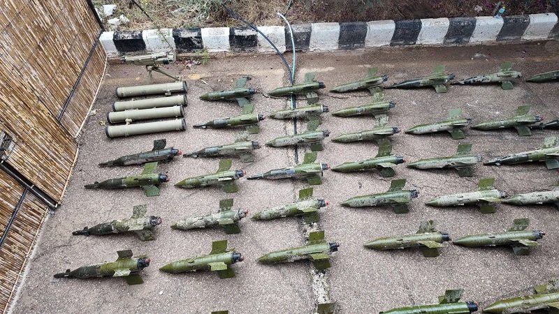 سوريا: العثور على مستودع أسلحة يتضمن صواريخ معدة للتهريب 2 1301674