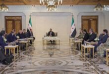 الشرع يبحث مع وفد تركي التطورات الإقليمية