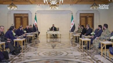 الشرع يبحث مع وفد تركي التطورات الإقليمية