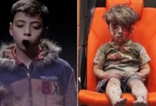 من أنقاض حلب إلى منصة التحرير بدمشق.. حكاية الطفل عمران 16 من أنقاض حلب إلى منصة التحرير بدمشق.. حكاية الطفل عمران