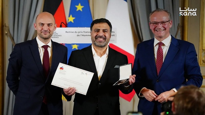 "قيصر" يفوز بالجائزة الفرنسية الألمانية لحقوق الإنسان 2 photo 1 2025 12 10 22 37 19