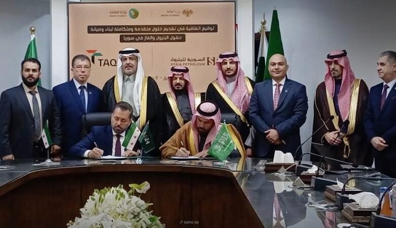 سوريا والسعودية توقعان 4 اتفاقيات بمجال النفط والغاز