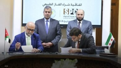 سوريا تتفق مع الأردن لتوريد 4 ملايين متر مكعب غاز يومياً