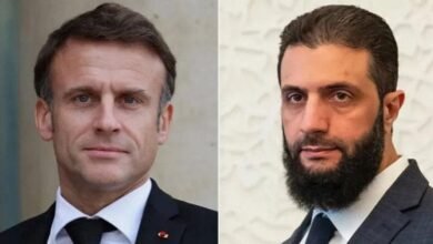 ماكرون يبحث هاتفياً مع الشرع وقف إطلاق النار في سوريا