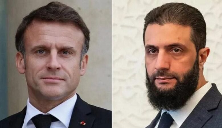 ماكرون يبحث هاتفياً مع الشرع وقف إطلاق النار في سوريا 1 ماكرون يبحث هاتفياً مع الشرع وقف إطلاق النار في سوريا