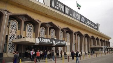 استئناف العمل بمطار حلب الدولي اعتباراً من الثلاثاء
