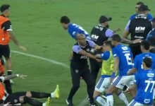 23 بطاقة حمراء بعد اشتباك جماعي في مباراة بالبرازيل!
