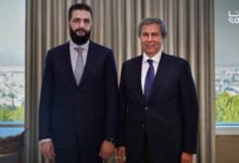 الشرع يلتقي رجل الأعمال السوري محمد كامل صباغ شرباتي