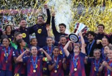 سيدات برشلونة يخطفن كأس أبطال أوروبا 16 سيدات برشلونة يخطفن كأس أبطال أوروبا