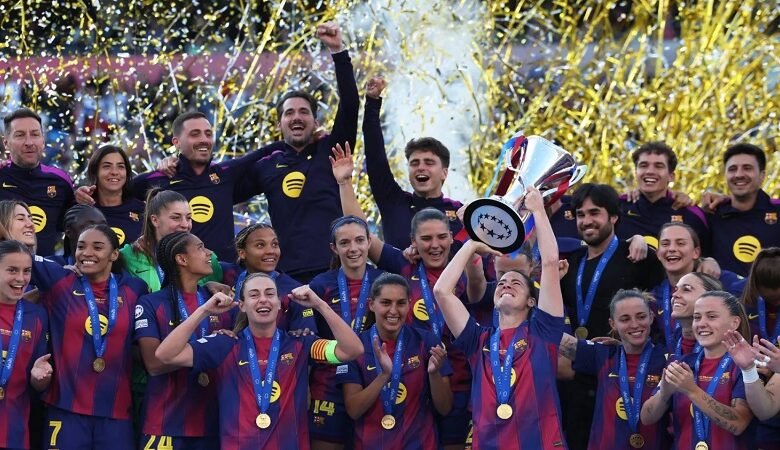 سيدات برشلونة يخطفن كأس أبطال أوروبا 1 سيدات برشلونة يخطفن كأس أبطال أوروبا