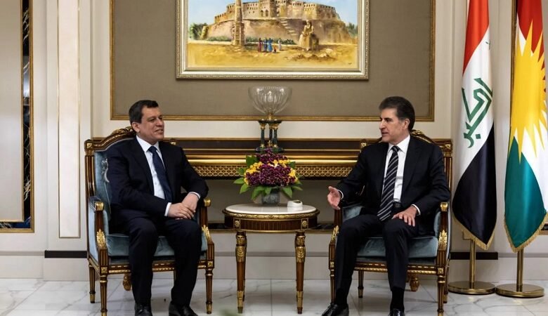 رئيس إقليم كردستان يستقبل مظلوم عبدي في أربيل