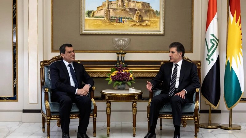 رئيس إقليم كردستان يستقبل مظلوم عبدي في أربيل 2 1562123 0