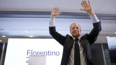 بيريز يواجه أول منافسة انتخابية على رئاسة ريال مدريد منذ 20 عاماً