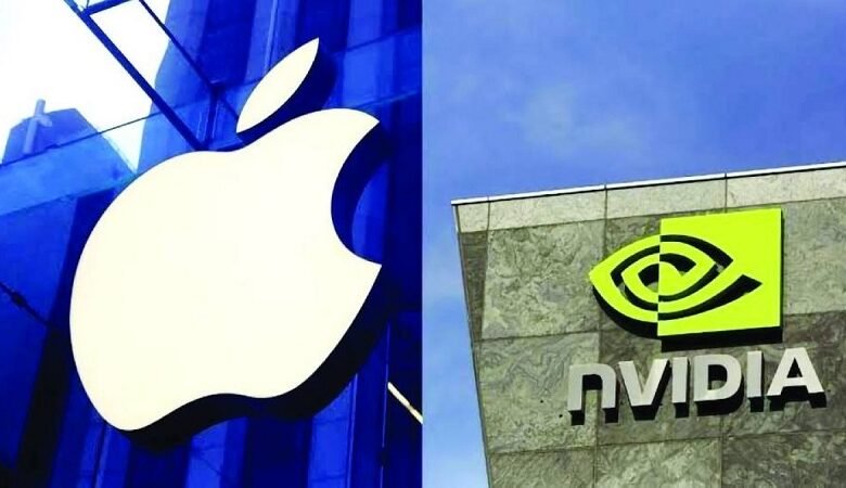 أبل تتجاوز إنفيديا وتستعيد صدارة القيمة السوقية العالمية