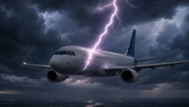  كيف تنجو الطائرات من الصواعق؟