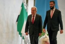 غوتيريش يلتقي الشرع في دمشق.. ويدعو المجتمع الدولي لدعم سوريا 2 غوتيريش يلتقي الشرع في دمشق.. ويدعو المجتمع الدولي لدعم سوريا