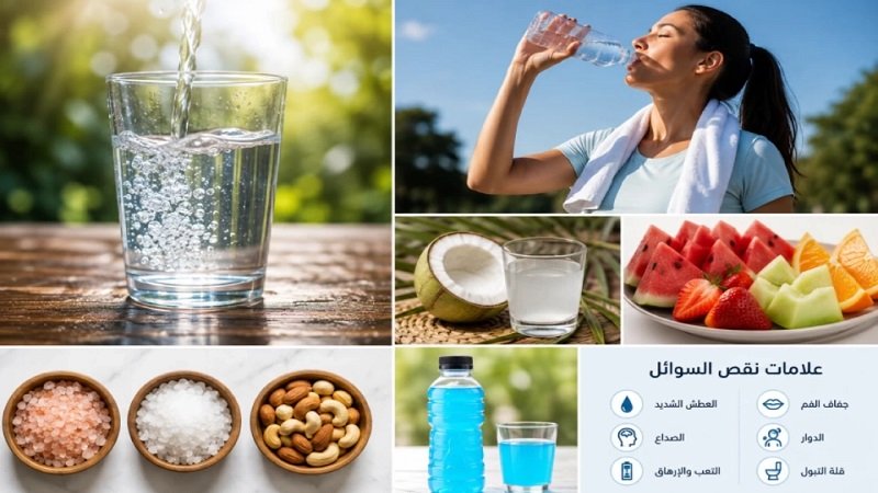 هل يكفي شرب الماء وحده لحماية الجسم من الجفاف؟ 2 هل يكفي شرب الماء وحده لحماية الجسم من الجفاف؟