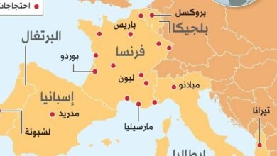 ما خريطة الاحتجاجات التي تضرب أوروبا؟